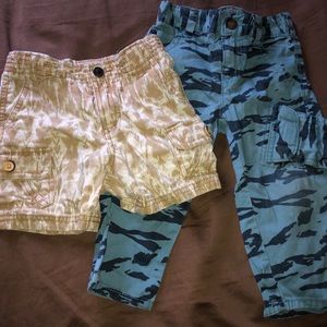Cargo shorts and pants set 12-18M
